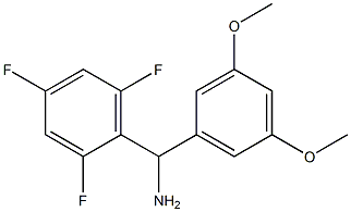 (3,5-dimethoxyphenyl)(2,4,6-trifluorophenyl)methanamine 结构式