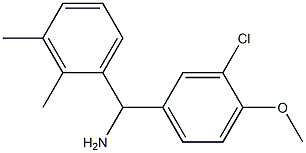 (3-chloro-4-methoxyphenyl)(2,3-dimethylphenyl)methanamine 结构式