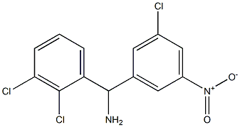 (3-chloro-5-nitrophenyl)(2,3-dichlorophenyl)methanamine 结构式