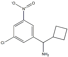 (3-chloro-5-nitrophenyl)(cyclobutyl)methanamine 结构式