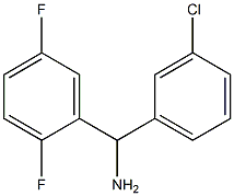 (3-chlorophenyl)(2,5-difluorophenyl)methanamine 结构式