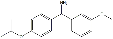 (3-methoxyphenyl)[4-(propan-2-yloxy)phenyl]methanamine 结构式