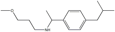 (3-methoxypropyl)({1-[4-(2-methylpropyl)phenyl]ethyl})amine 结构式