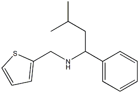 (3-methyl-1-phenylbutyl)(thiophen-2-ylmethyl)amine 结构式