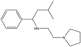 (3-methyl-1-phenylbutyl)[2-(pyrrolidin-1-yl)ethyl]amine 结构式