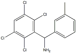 (3-methylphenyl)(2,3,5,6-tetrachlorophenyl)methanamine 结构式