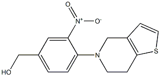 (3-nitro-4-{4H,5H,6H,7H-thieno[3,2-c]pyridin-5-yl}phenyl)methanol 结构式