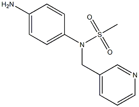 (4-aminophenyl)-N-(pyridin-3-ylmethyl)methanesulfonamide 结构式