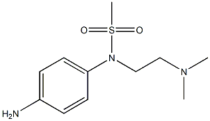 (4-aminophenyl)-N-[2-(dimethylamino)ethyl]methanesulfonamide 结构式