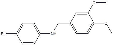 (4-bromophenyl)(3,4-dimethoxyphenyl)methylamine 结构式