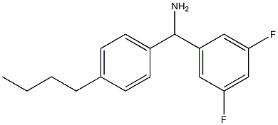 (4-butylphenyl)(3,5-difluorophenyl)methanamine 结构式