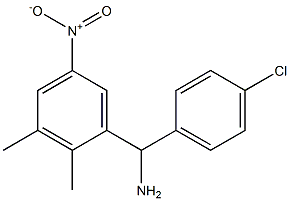 (4-chlorophenyl)(2,3-dimethyl-5-nitrophenyl)methanamine 结构式