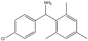 (4-chlorophenyl)(2,4,6-trimethylphenyl)methanamine 结构式
