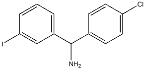 (4-氯苯基)(3-碘苯基)甲胺 结构式