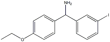 (4-ethoxyphenyl)(3-iodophenyl)methanamine 结构式