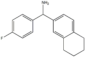 (4-fluorophenyl)(5,6,7,8-tetrahydronaphthalen-2-yl)methanamine 结构式