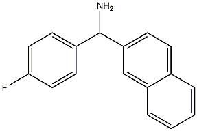 (4-fluorophenyl)(naphthalen-2-yl)methanamine 结构式