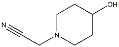 (4-hydroxypiperidin-1-yl)acetonitrile 结构式