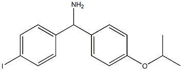 (4-iodophenyl)[4-(propan-2-yloxy)phenyl]methanamine 结构式