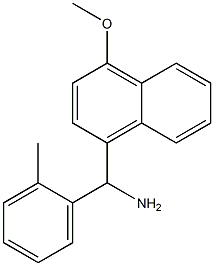 (4-methoxynaphthalen-1-yl)(2-methylphenyl)methanamine 结构式