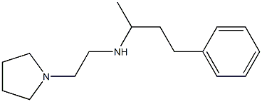 (4-phenylbutan-2-yl)[2-(pyrrolidin-1-yl)ethyl]amine 结构式