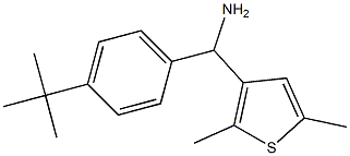 (4-tert-butylphenyl)(2,5-dimethylthiophen-3-yl)methanamine 结构式