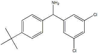 (4-tert-butylphenyl)(3,5-dichlorophenyl)methanamine 结构式