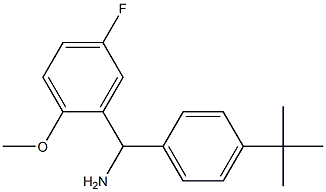 (4-tert-butylphenyl)(5-fluoro-2-methoxyphenyl)methanamine 结构式