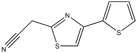 (4-thien-2-yl-1,3-thiazol-2-yl)acetonitrile 结构式