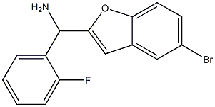 (5-bromo-1-benzofuran-2-yl)(2-fluorophenyl)methanamine 结构式