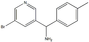 (5-bromopyridin-3-yl)(4-methylphenyl)methanamine 结构式