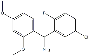 (5-chloro-2-fluorophenyl)(2,4-dimethoxyphenyl)methanamine 结构式