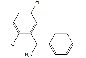 (5-chloro-2-methoxyphenyl)(4-methylphenyl)methanamine 结构式