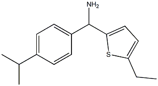 (5-ethylthiophen-2-yl)[4-(propan-2-yl)phenyl]methanamine 结构式