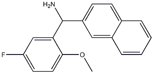 (5-fluoro-2-methoxyphenyl)(naphthalen-2-yl)methanamine 结构式