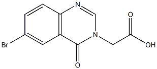 (6-bromo-4-oxoquinazolin-3(4H)-yl)acetic acid 结构式