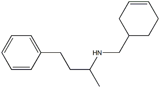 (cyclohex-3-en-1-ylmethyl)(4-phenylbutan-2-yl)amine 结构式