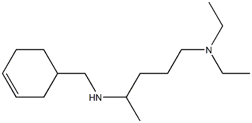 (cyclohex-3-en-1-ylmethyl)[5-(diethylamino)pentan-2-yl]amine 结构式