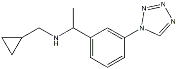 (cyclopropylmethyl)({1-[3-(1H-1,2,3,4-tetrazol-1-yl)phenyl]ethyl})amine 结构式