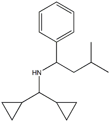 (dicyclopropylmethyl)(3-methyl-1-phenylbutyl)amine 结构式