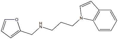 (furan-2-ylmethyl)[3-(1H-indol-1-yl)propyl]amine 结构式