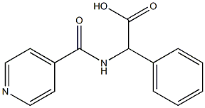 (isonicotinoylamino)(phenyl)acetic acid 结构式