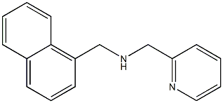 (naphthalen-1-ylmethyl)(pyridin-2-ylmethyl)amine 结构式