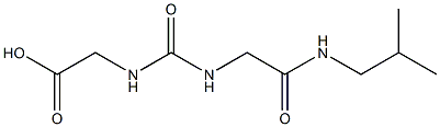 [({[2-(isobutylamino)-2-oxoethyl]amino}carbonyl)amino]acetic acid 结构式