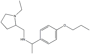 [(1-ethylpyrrolidin-2-yl)methyl][1-(4-propoxyphenyl)ethyl]amine 结构式