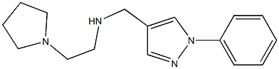 [(1-phenyl-1H-pyrazol-4-yl)methyl][2-(pyrrolidin-1-yl)ethyl]amine 结构式