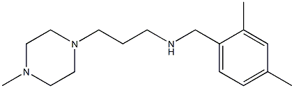 [(2,4-dimethylphenyl)methyl][3-(4-methylpiperazin-1-yl)propyl]amine 结构式