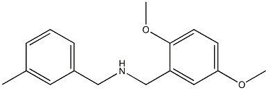 [(2,5-dimethoxyphenyl)methyl][(3-methylphenyl)methyl]amine 结构式