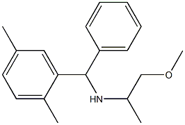 [(2,5-dimethylphenyl)(phenyl)methyl](1-methoxypropan-2-yl)amine 结构式