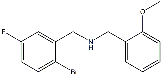 [(2-bromo-5-fluorophenyl)methyl][(2-methoxyphenyl)methyl]amine 结构式